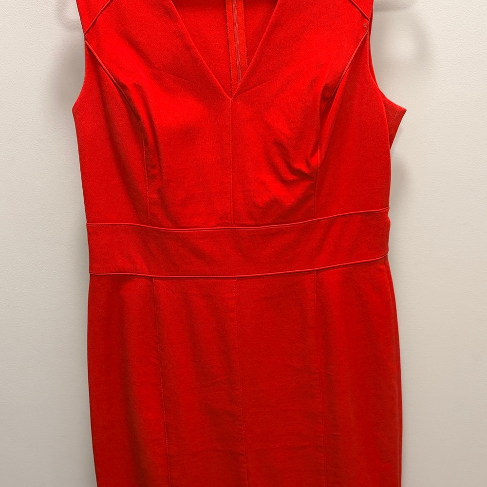Banana Republic Vibrant Red Midi Dress